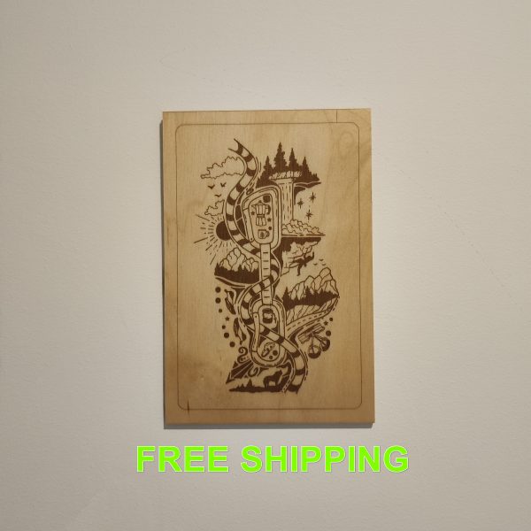 Rock Climbing World - Laser Engraved Wooden Wall Art