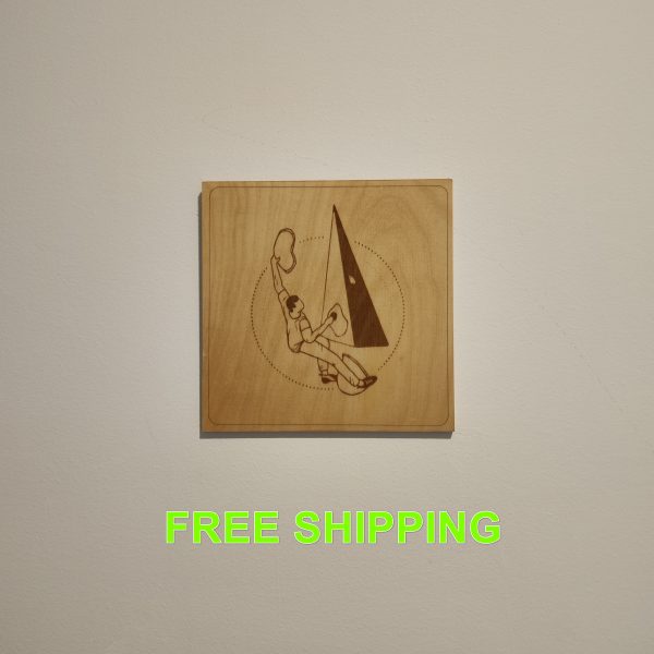 Indoor Boulderer - Laser Engraved Wooden Wall Art