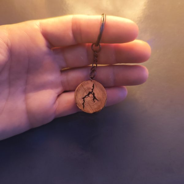 Handmade Wooden Climbing Keychain